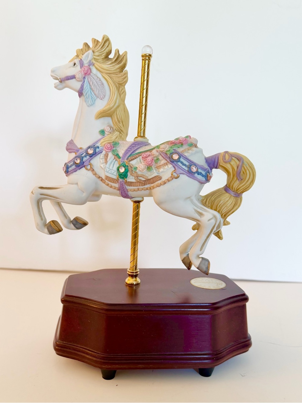 Four Seasons Wooden Music Box — Limited Edition Medallion